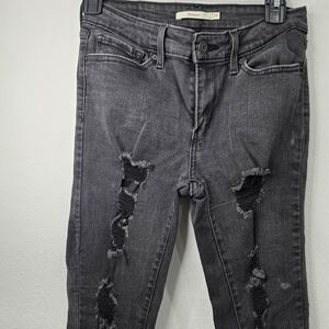 Levi's Distressed Black Jeans for Women
